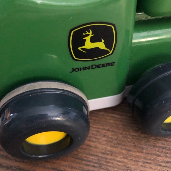 🎄VTG Tomy John  Deere toy Loader plastic With Little People Character - Picture 6 of 8